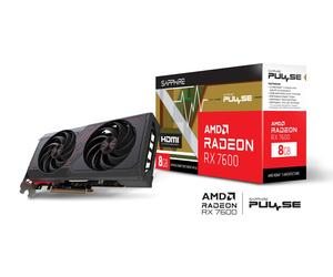 Sapphire PULSE AMD Radeon RX 7600 Pulse Gaming 8GB GDDR6 PCI-Express Graphics Card