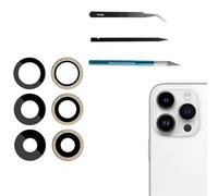 Sapphire Rear Camera Glass Lens Replacement for iPhone 14 Pro / 14 Pro Max, 14 Pro / 14 Pro Max Back Rear Camera Glass Lens Replacement with Professional Repair Tool Kit