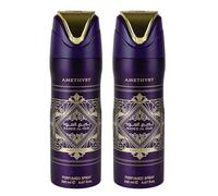 Sapphire’s Choice Badee Al Oud Perfume Spray | Pack of 2 - Badee Al Oud Amethyst Deodorant Perfume Spray for Men & Women 200ml | Bergamot, Jasmine and Vanilla Fragrance | Made in Uae