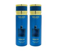 Sapphire’s choice - Eros Spray-Inspired Alternative Perfume | Pack of 2 - Heros Body Spray for Men 200ml | Lemon and Vanilla Fragrance | Galaxy Concept Heros for Men Deodorant Spray Made in Uae