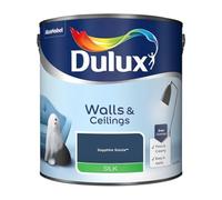 Sapphire Salute Walls & Ceilings Silk Emulsion Paint 2.5 L - Smooth Washable Silk Finish, Quick Dry, Low-VOC, Easy Application for Interior Walls & Ceilings