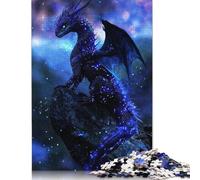 Sapphire Stardust Dragon Puzzles 1000 Pieces Wooden Puzzles Puzzles for Adults & Teenager Family Entertainment Toys 1000pcs (75x50cm)