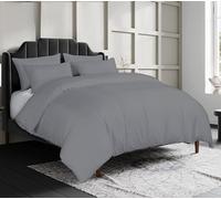 Sapphire Textile Luxury Egyptian Cotton Duvet Cover with Pillowcases Bedding Set 300 Thread Count 100% Cotton Hotel Quality with Easy Closure (Gray, King)