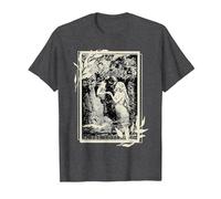 Sappho Lovers Tarot Card Aphrodite Greek Mythology T-Shirt, Men, Dark Heather Grey, Small