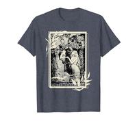 Sappho Lovers Tarot Card Aphrodite Greek Mythology T-Shirt, Men, Heather Blue, X-Large