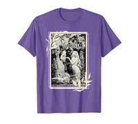 Sappho Lovers Tarot Card Aphrodite Greek Mythology T-Shirt, Men, Purple Heather, Large