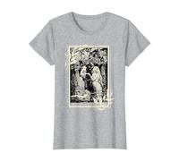 Sappho Lovers Tarot Card Aphrodite Greek Mythology T-Shirt, Women, Heather Grey, X-Small