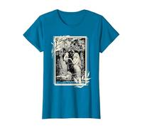 Sappho Lovers Tarot Card Aphrodite Greek Mythology T-Shirt, Women, Sapphire Blue, X-Small
