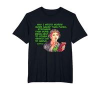 Sappho - May I Write Words Stronger Than Bone T-Shirt, Men's Big and Tall, Black, 5X Tall