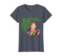 Sappho - May I Write Words Stronger Than Bone T-Shirt, Women, Heather Blue, Medium