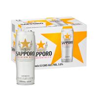 Sapporo Beer Silver Can 12x650ml