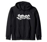 Sapporo Graffiti City Street Art Handstyle Japan Souvenir Zip Hoodie