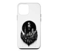 SapporoCity Japan Dark Theme Heritage Japanese Symbology Case for iPhone 12 mini