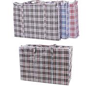 SAPRA®| 3pack value| Extra Large Strong and Durable Jumbo Bags for laundry shopping moving storage with zipped and Reusable assorted (XXL)