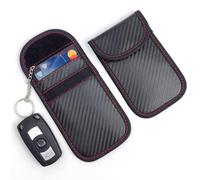 SAPRA | Carbon Fibre Car Key Signal Blocker - Faraday Cage RFID Keyless Fob Protection Pouch