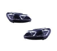 SAQIYEU Car Headlight Assembly Compatible With For Golf 6 2010 2011 2012 2013 Headlight Assemblies Fog DRL Brake Turn Signal Lamp Automobile Component Replacement