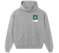 Saquon Barkley 26 Jersey Frame Men's Hoodie - Gray / 2XL