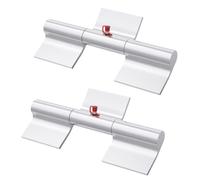 SAQXK 2pcs Trailer Ramp Hinges Heavy Duty Weld On Door Hinges, 9 Inch Aluminum Greaseable Dump Trailer Trucks Gate Hinges Long Leaf