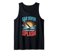 SAR Diver Always Making A Splash Tank Top