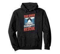 SAR Diver Turning Darkness Into Rescue Pullover Hoodie