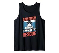 SAR Diver Turning Darkness Into Rescue Tank Top