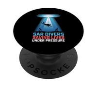 SAR Divers Saving Lives Under Pressure PopSockets Adhesive PopGrip