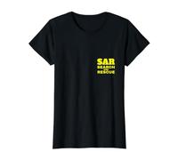 SAR Search and Rescue Volunteer Support Graphic Value Graphic T-Shirt, Women, Black, M