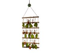 Sara by Sara Davies Pre-Lit Wooden Wall Hanging with Velvet Bags WOOD