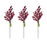 Sara by Sara Davies Set of Three Pre-Lit Berry Picks GOLD