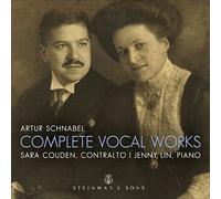 Sara Couden & Jenny Lin – Artur Schnabel: Complete Vocal Works – CD – US Import