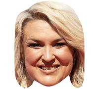 Sara Davies (Smile) Celebrity Mask, Flat Card Face, Fancy Dress Mask