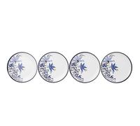 Sara Miller Anniversary Set of 4 Decorated Plates, RPET