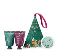 Sara Miller Beauty Hand Creams 2x 15ml, Bath Bomb Tablet 25g, Moisturiser, Mango Butter, Coconut Oil, Travel Size, Vegan and Cruelty Free, Beauty Gift For Her, Christmas Tree Gift