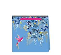 Sara Miller Blue Hummingbird Medium Gift Bag