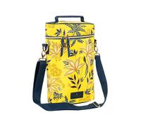 Sara Miller by Navigate 2 Bottle Oval Insulated Bottle Cooler Yellow