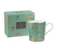 Sara Miller Chelsea Collection Green Birds Mug Gift Boxed