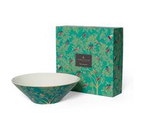 Sara Miller Chelsea Collection Green Large Salad Bowl Boxed for Portmeirion
