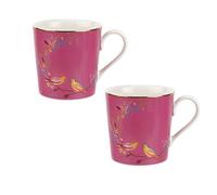 Sara Miller Chelsea Collection Mugs, Set of 2, Pink, Fine China, 340ml