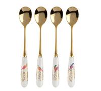 Portmeirion Home & Gifts SMC1101-XG Chelsea Tea Spoons Set of 4, Ceramic, Multi-Colour, 15cm