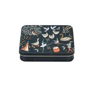 Sara Miller Christmas - 12 days of Christmas Small Rectangular Tin - 141 x 101 x 52mm