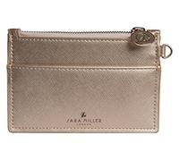 Sara Miller - Coin Purse | Gold Matte Fabric | Embossed Zip Pull | 13 x 8.5 x 0.3 cm