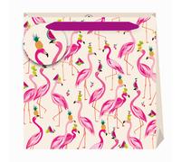 Sara Miller Fabulous Flamingos Medium Gift Bag