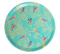 Sara Miller - Green Birds Birch Wood Tray 380 mm (d)