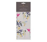 Sara Miller Grey Hummingbird Tissue Wrap 4 Sheets of 70 x 50 cm Luxury Tissue Wrapping Paper