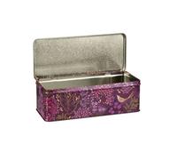 Sara Miller Haveli Garden Long Deep Rectangular Storage Tin With Lid