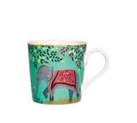 Sara Miller India Collection Mug - Elephant&Rsquo;S Oasis Green