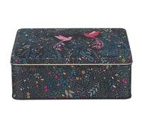 Sara Miller India Design Storage Tin Deep Rectangular Steel 20 x 15 x 7cm
