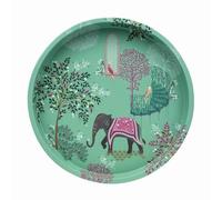 Sara Miller India Elephant Deep Well Tin Tray - 300 (d) mm