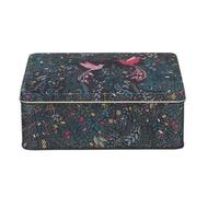 Sara Miller India Elephants Deep Rectangular Tin 195 x 154 x 75mm