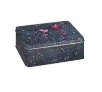 Sara Miller India Hummingbirds Rectangular Decorative Storage Tin With Lid